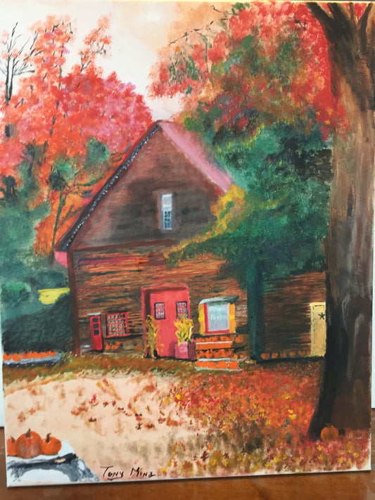 Fall Barn Scene
